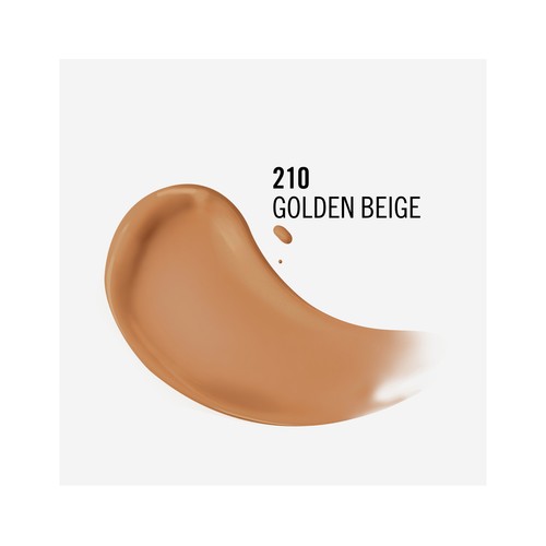 RIMMEL  Kind & free Tono 210 Golden beige Base de maquillaje hidratante para un acabado radiante y saludable,30 ml.
