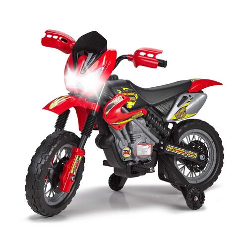 Moto con batería de 6V infantil, Motorbike Cross 400F, FEBER.