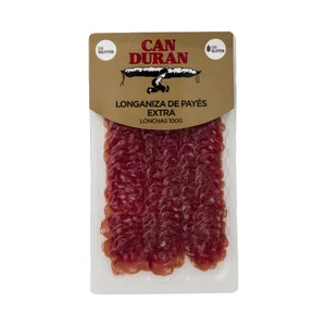 CAN DURAN Salchichón payes de categoria extra, cortado en finas lonchas CAN DURAN 90 g.