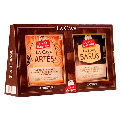 GARCÍA BAQUERO Estuche de quesos Las Cavas (Artés y Barus) 500 g.