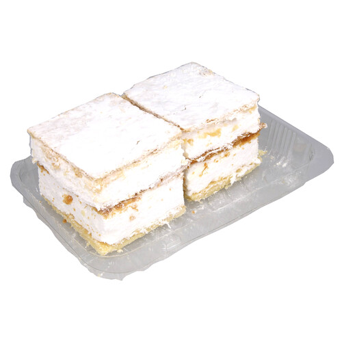 Milhojas de hojaldre rellenas de merengue, 160 gr, 2 uds.