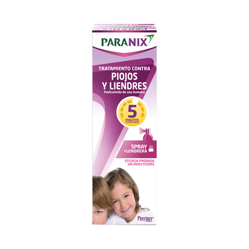Tratamiento contra piojos y liendres en spray PARANIX 100 ml.
