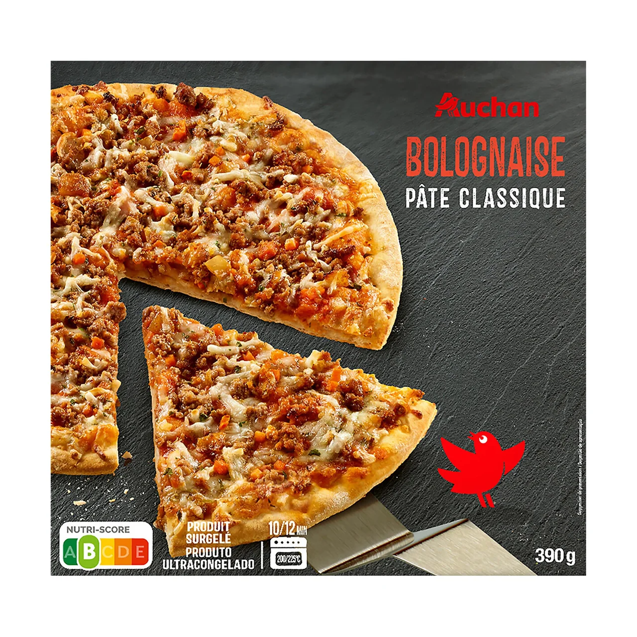 AUCHAN Pizza Boloñesa 390 g Producto Alcampo.