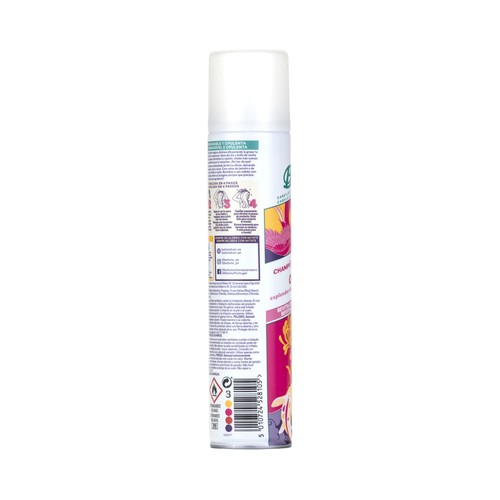 BATISTE Champú en seco en spray con una coqueta y seductora fragancia oriental a jazmín 200 ml.