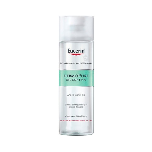 EUCERIN Agua micelar especial para pieles grasas con imperfecciones EUCERIN Dermo pure 200 ml.