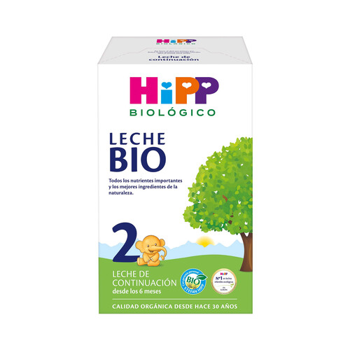 HIPP Biológico Leche (2) de continuación ecológica, a partir de 6 meses 600 g.