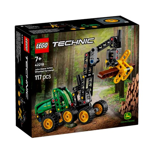 Cosechadora con ruedas john deere 1470h.LEGO.42218