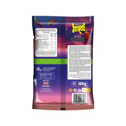 JUMPERS Nachos chipotla 120gr