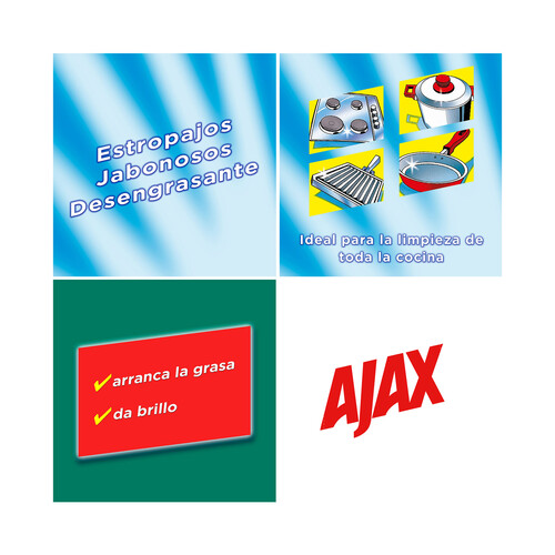 AJAX Estropajo jabonoso AJAX 7 uds.