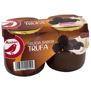 Imagen de AUCHAN Postre lácteo con sabor a trufa 2 x 135 g. Producto Alcampo