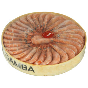 Imagen de MARESMAR Gamba cocida y ultracongelada, presentada en estuche de madera MARESMAR 500 g.