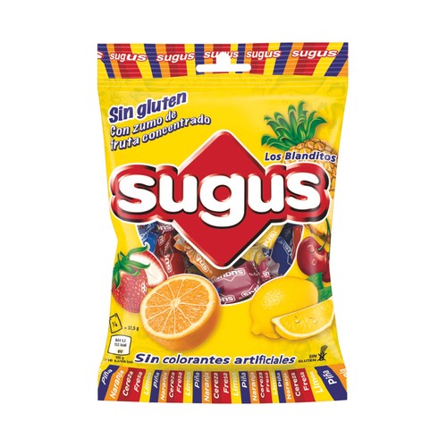 SUGUS Caramelos de sabores bolsa 150 g.