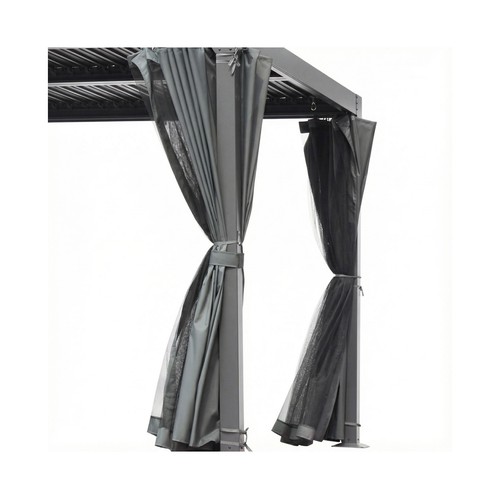 Cortinas y mosquiteras para pérgola bio de 3x3 m, MOTIF INDOOR