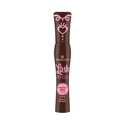 ESSENCE Lash princess tono marrón negro Máscara pestañas voluminizadora.