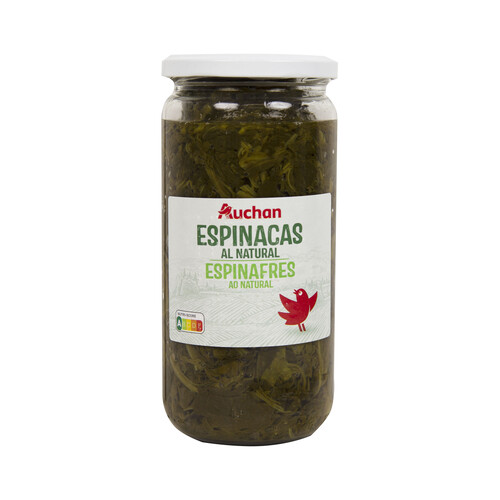 PRODUCTO ALCAMPO Espinacas al natural frasco de 425 g.