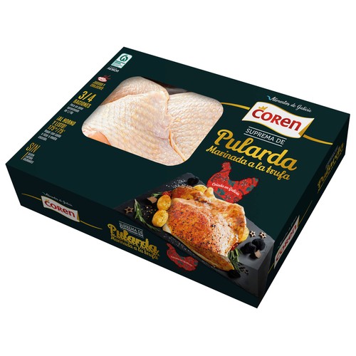 COREN Suprema de Pularda marinada a la trufa.
