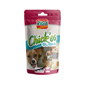 Imagen de RIGA Snacks para perros chick´os sushi 100 gr.