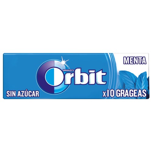 ORBIT Chicles sabor peppermint 14 g.