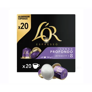 L`OR Lungo profondo intensidad 8 Café en capsulas 20 uds x 104 g