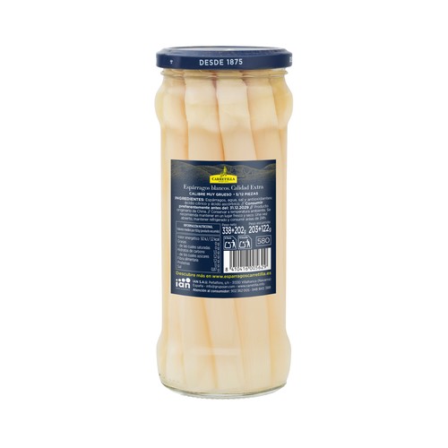 CARRETILLA Espárragos blancos extra frasco + 60 % gratis 325 g.