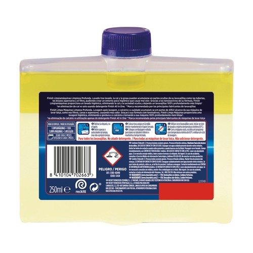 FINISH Limpiador para lavavajillas aroma limón FINISH 250 ml.