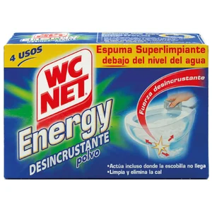 WC NET Limpiador WC en polvo energy activo WC NET 4 bolsas de 252 gr,