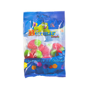 BURMAR Caramelos de goma, fresón brillo BURMAR 100 g.