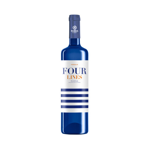 FOUR LINES  Vino blanco verdejo con D.O. Rueda FOUR LINES botella de 75 cl.