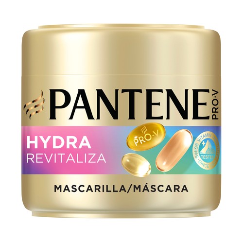 PANTENE Pro-v hydra revitaliza Mascarilla capilar protectora, para cabellos muy muy secos 300 ml.