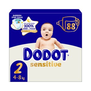 Sensitive Pañales talla 2 (4-8 kg) 88 uds.