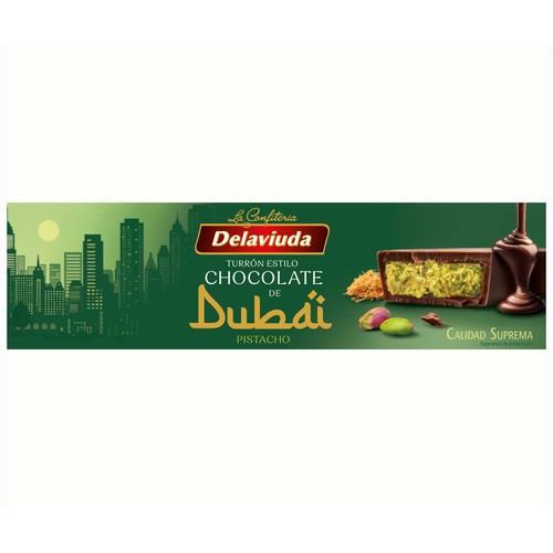 DELAVIUDA Turrón de chocolate de Dubai 190 g.