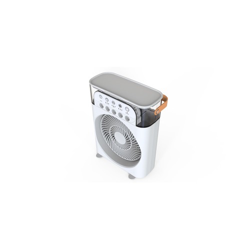 Ventilador nebulizador QILIVE Q.6519, 3 velocidades, temporizador, altura 27cm.