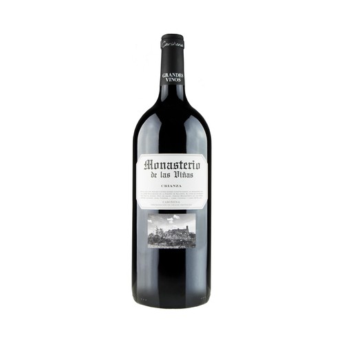 MONASTERIO DE LAS VIÑAS  Vino tinto crianza con D.O.P Cariñena Magnum de 1,5 l.