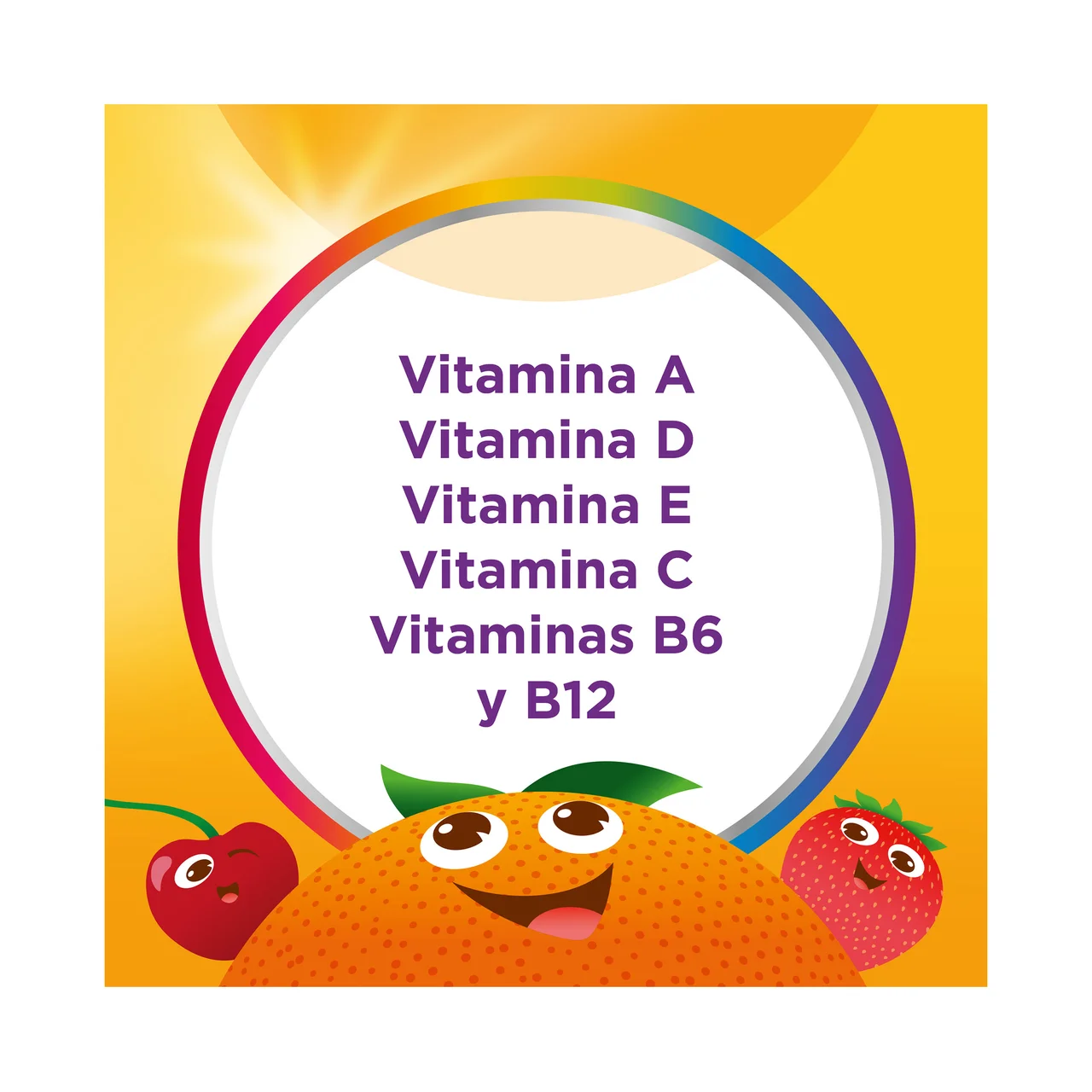 Vitagomis niños Complemento alimenticio multivitamínico para niños en cómodos caramelos de goma sabor frutas 30 uds.