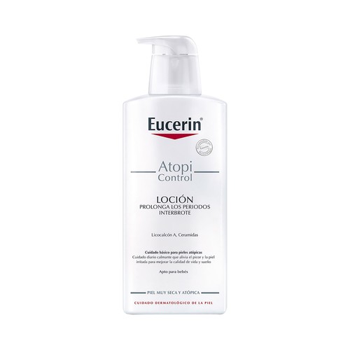 EUCERIN Loción corporal apta para bebés, especial piel atópica EUCERIN Atopicontrol 400 ml.