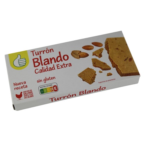 PRODUCTO ECONÓMICO ALCAMPO Turrón blando calidad extra 200 g.
