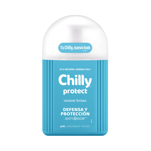 CHILLY Gel de higiene intima, con fórmula activa y antibacteriana CHILLY 250 ml.
