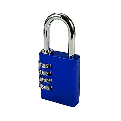 Candado de combinación de 40 mm, color rojo, seguridad 4, ALCAMPO.