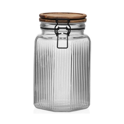 Bote 1500ml, con tapa de acacia. VERSA HOME