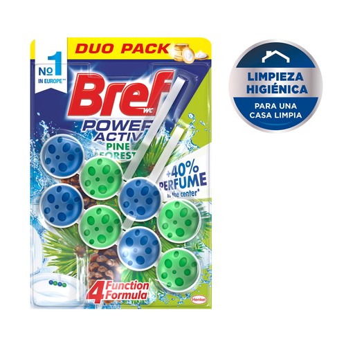 Colgador WC Power Active Natura Duplo BREF 2 uds. x 50 g.