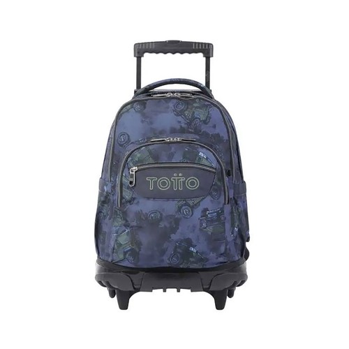 Mochila escolar C/Ruedas todoterreno renglones TOTTO.