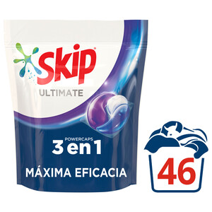 SKIP Detergente en cápsulas Máxima Eficacia SKIP ULTIMATE 46 uds.