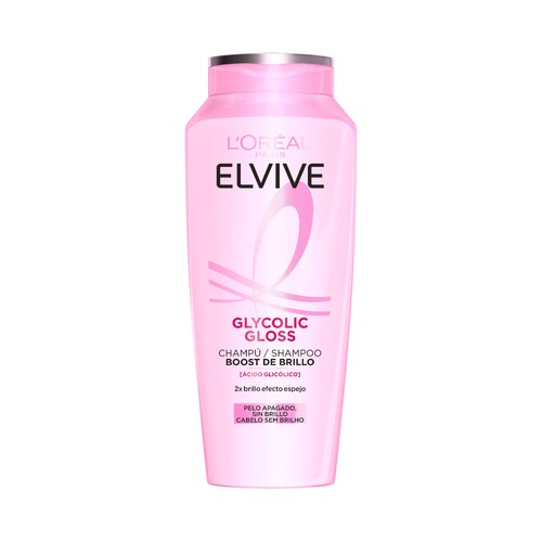 ELVIVE Glycolic gloss Champú con ácido glicólico para cabellos apagados y sin brillo 400 ml.