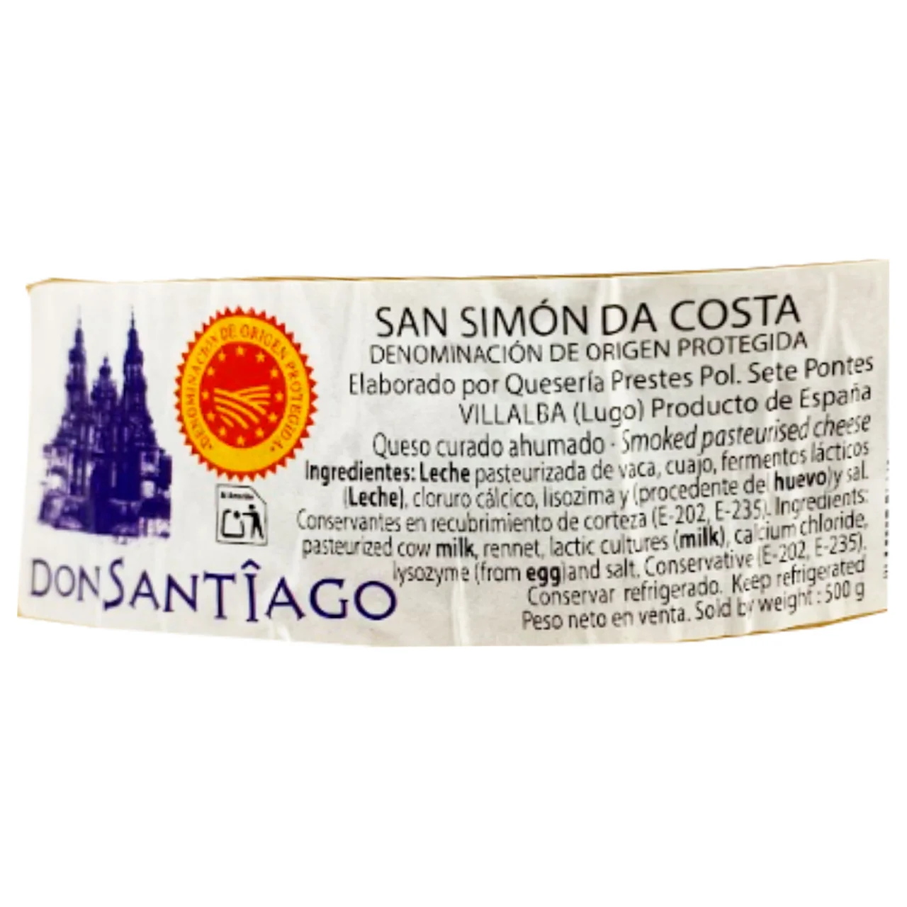 AUCHAN Queso san simón da costa DOP 500g