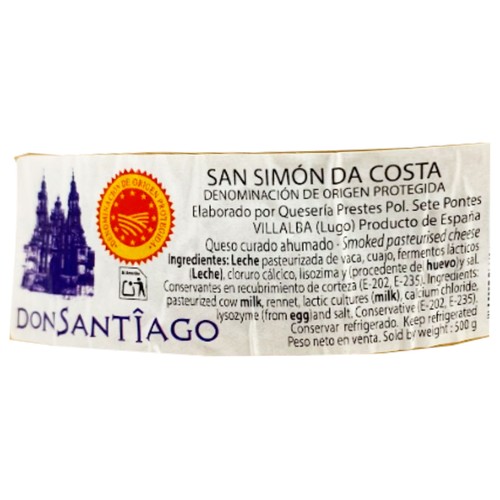 AUCHAN Queso san simón da costa DOP 500g