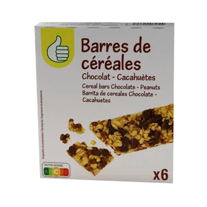 PRODUCTO ECONÓMICO ALCAMPO Cereales en barrita pack de 6 uds. x 21 gr.
