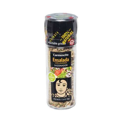 CARMENCITA Sazonador para ensaladas con lavanda CARMENCITA 45 g.