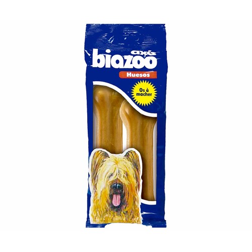 BIOZOO MASCOTAS Hueso prensado de cuero BIOZOO 12 cm x 2 uds