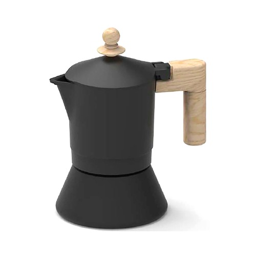 Cafetera aluminio ACTUEL de 4 tazas, apto para inducción.