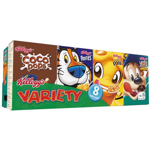 KELLOGG"S VARIETY Cereales surtidos pack 8 cajas de 25 g.